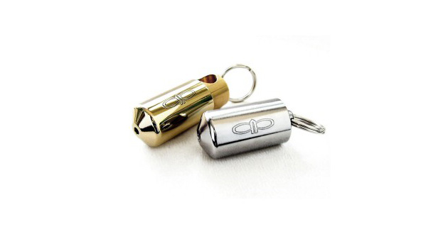 Brass Stealth Pipe Keychain