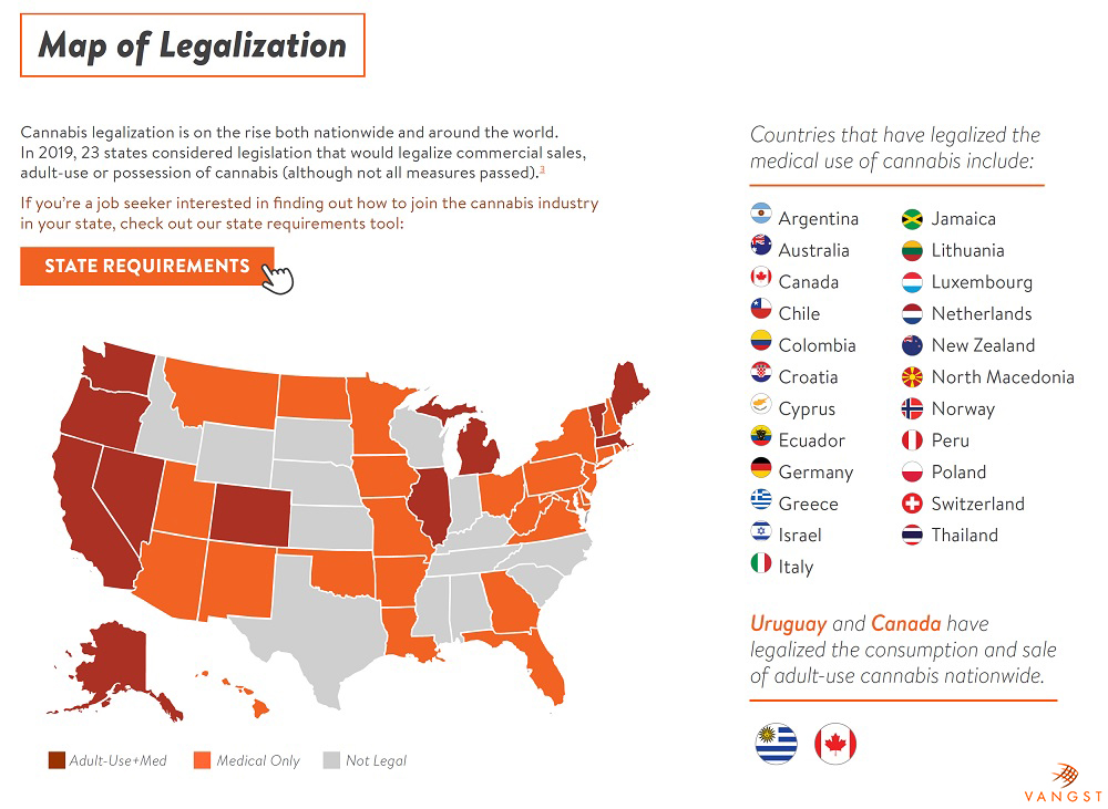 Map Marijuana States